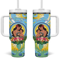 Personalised Fiji Mother's Day Tumbler With Handle I Love You Mom