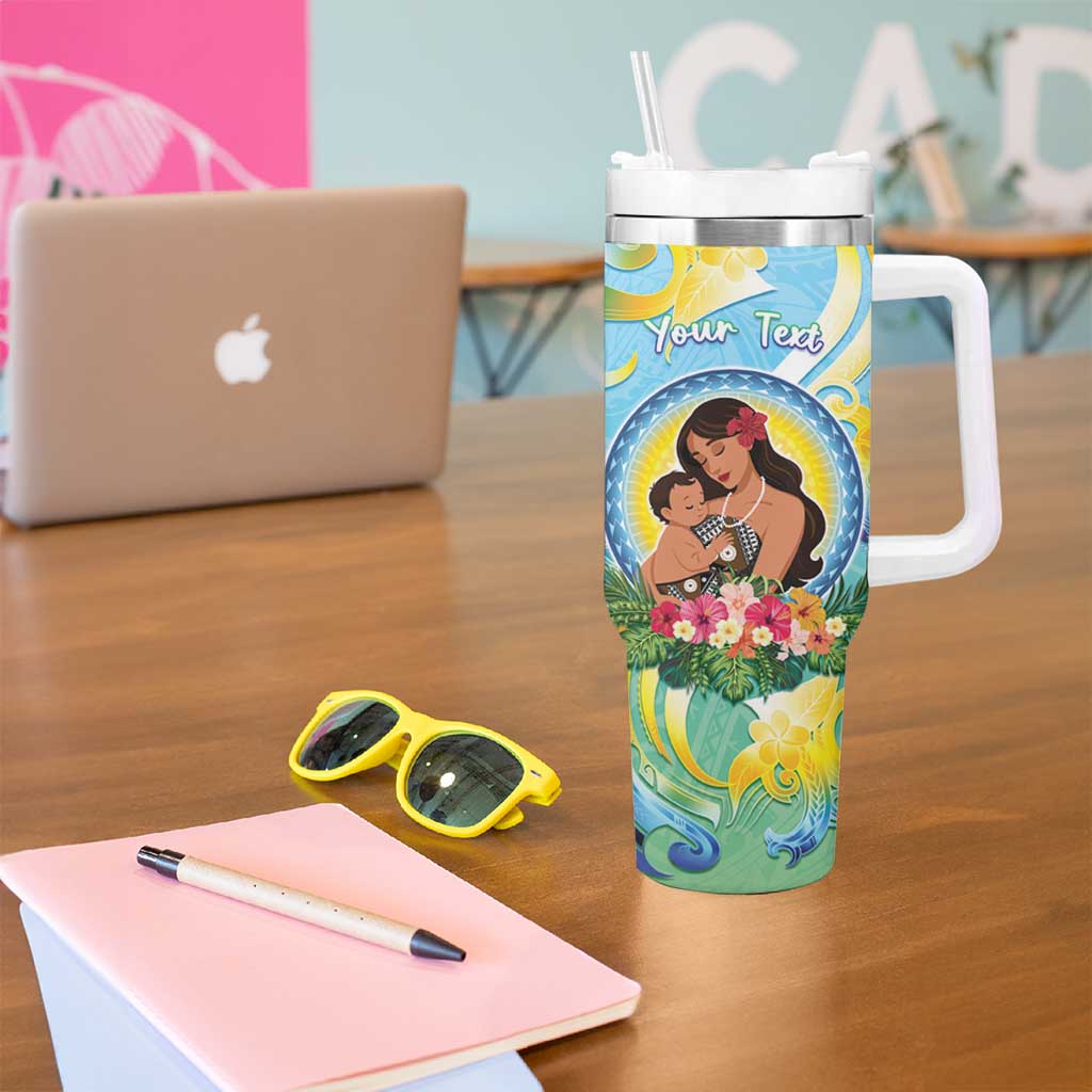 Personalised Fiji Mother's Day Tumbler With Handle I Love You Mom