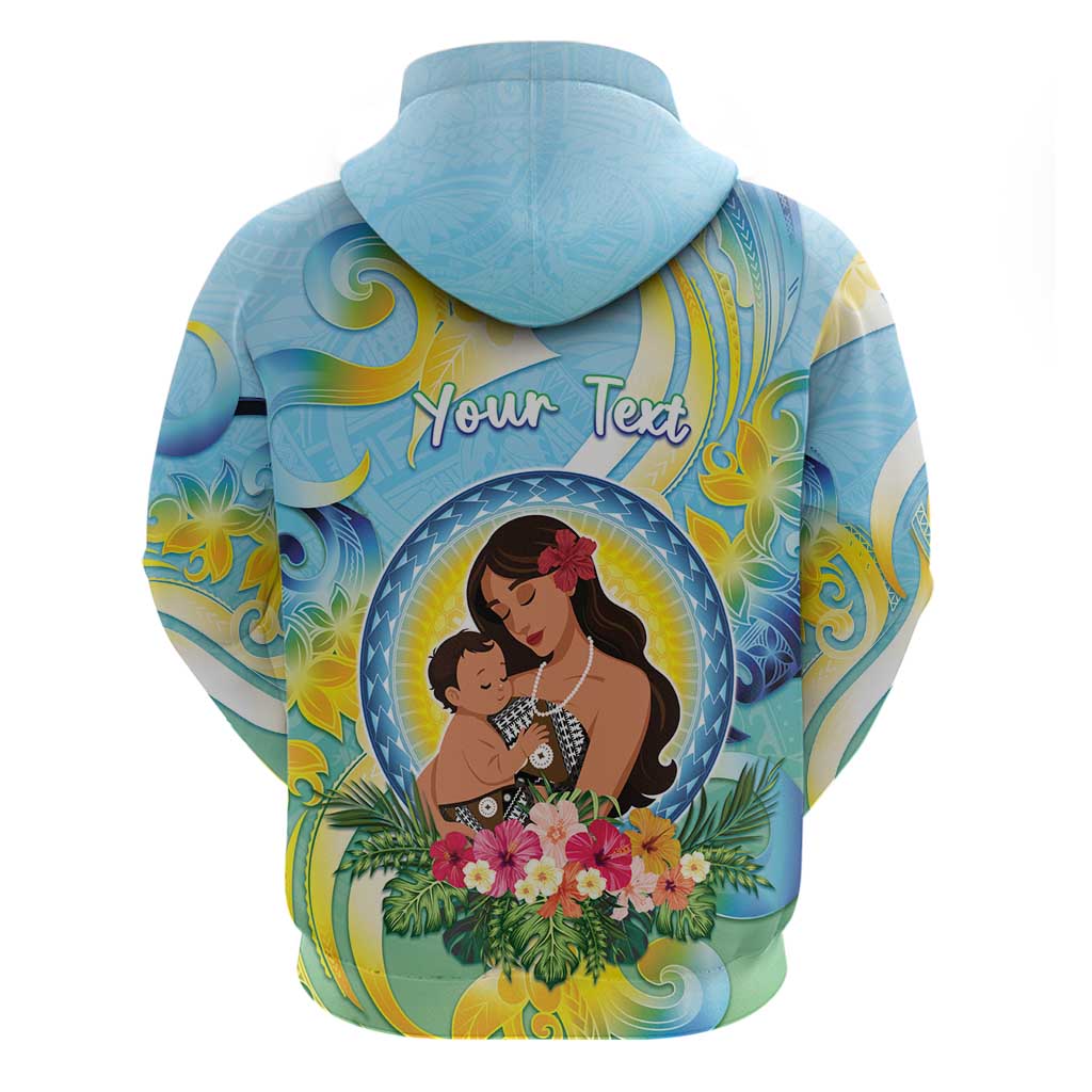 Personalised Fiji Mother's Day Zip Hoodie I Love You Mom