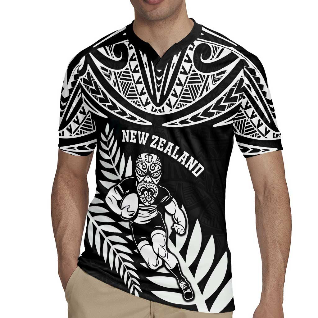 Custom New Zealand Rugby Rugby Jersey Silver Fern Maori Pattern DT04 - Polynesian Pride