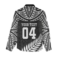 Custom New Zealand Rugby Women Casual Shirt Silver Fern Maori Pattern DT04 - Polynesian Pride