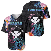 Personalised Hawaii Baseball Jersey Kanaka Maoli With Fish Hook DT04 - Polynesian Pride