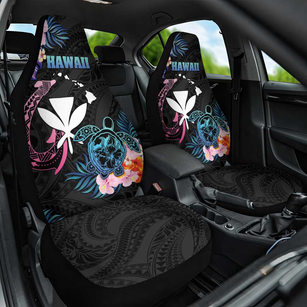 Hawaii Car Seat Cover Kanaka Maoli With Fish Hook