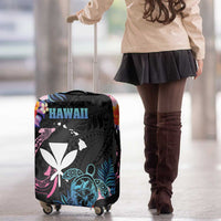 Hawaii Luggage Cover Kanaka Maoli With Fish Hook