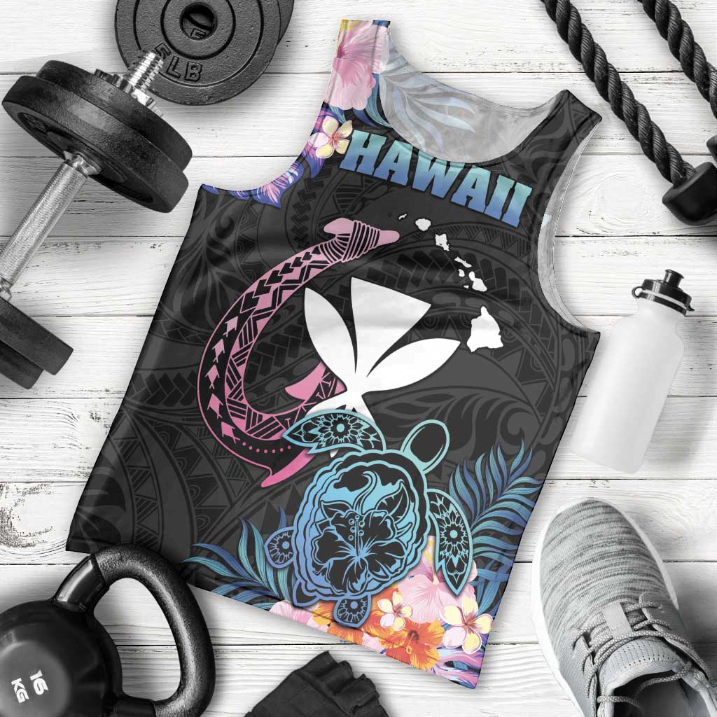 Personalised Hawaii Men Tank Top Kanaka Maoli With Fish Hook