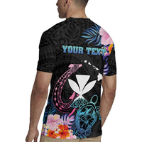 Personalised Hawaii Rugby Jersey Kanaka Maoli With Fish Hook