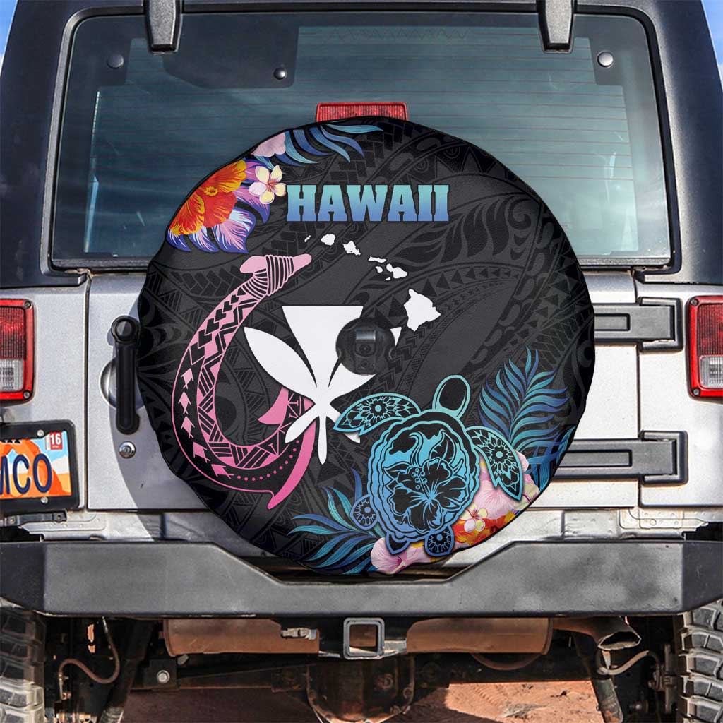 Hawaii Spare Tire Cover Kanaka Maoli With Fish Hook