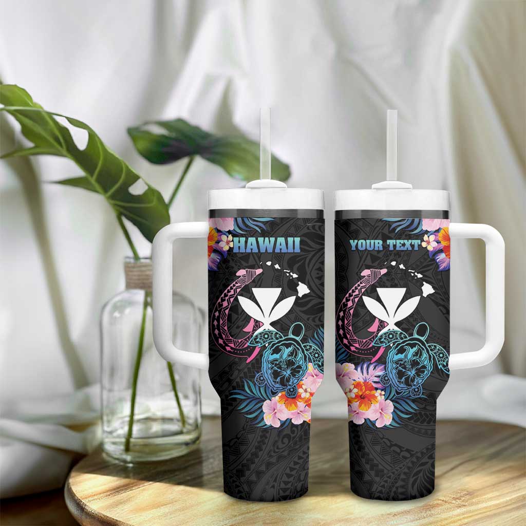 Personalised Hawaii Tumbler With Handle Kanaka Maoli With Fish Hook