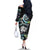 New Zealand Kiwi Bird Family Matching Off The Shoulder Long Sleeve Dress and Hawaiian Shirt Silver Fern Koru Paua Shell