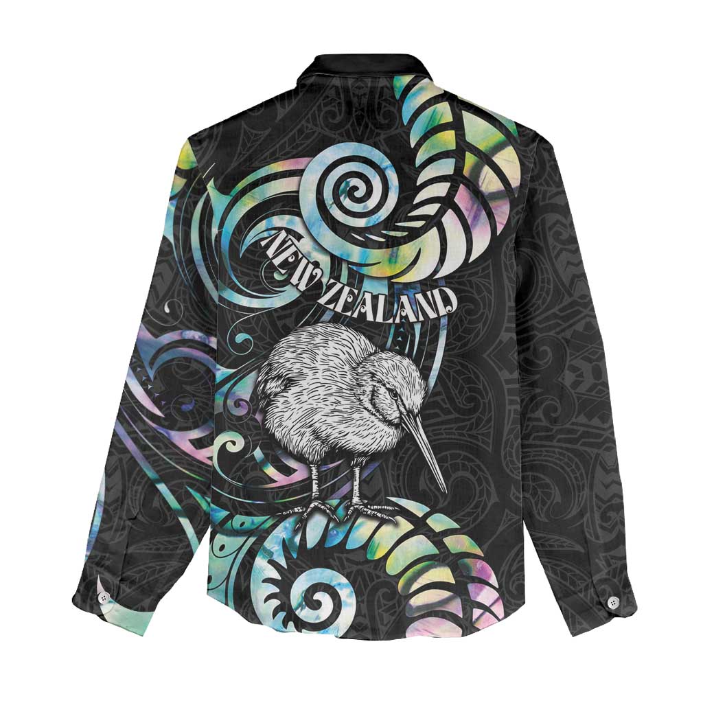 New Zealand Kiwi Bird Women Casual Shirt Silver Fern Koru Paua Shell DT04 - Polynesian Pride