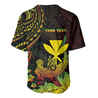 Personalised Hawaii Baseball Jersey Kanaka Maoli With Hammerhead Shark DT04 - Polynesian Pride