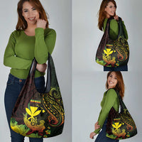 Hawaii Grocery Bag Kanaka Maoli With Hammerhead Shark DT04 - Polynesian Pride