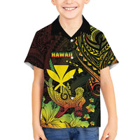 Personalised Hawaii Hawaiian Shirt Kanaka Maoli With Hammerhead Shark