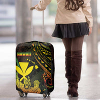 Hawaii Luggage Cover Kanaka Maoli With Hammerhead Shark