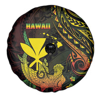 Hawaii Spare Tire Cover Kanaka Maoli With Hammerhead Shark
