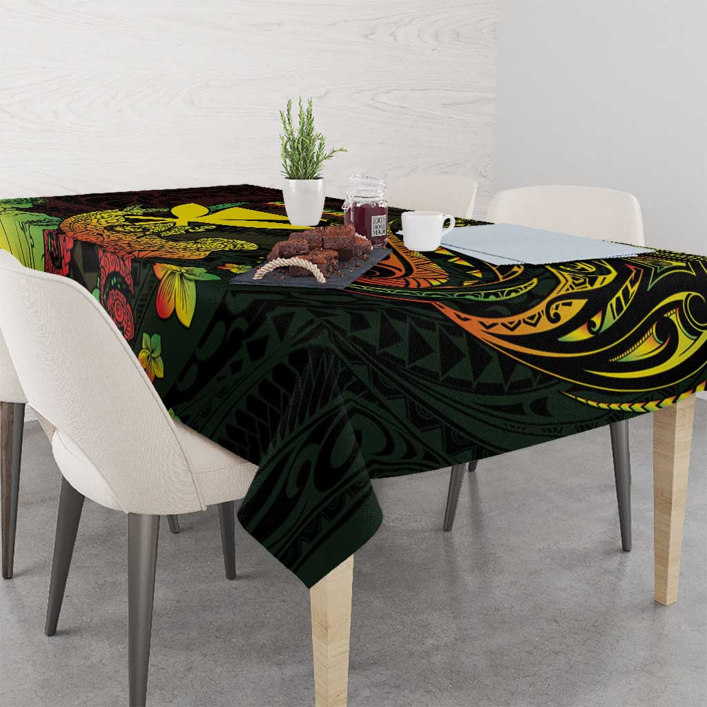 Hawaii Tablecloth Kanaka Maoli With Hammerhead Shark DT04 - Polynesian Pride
