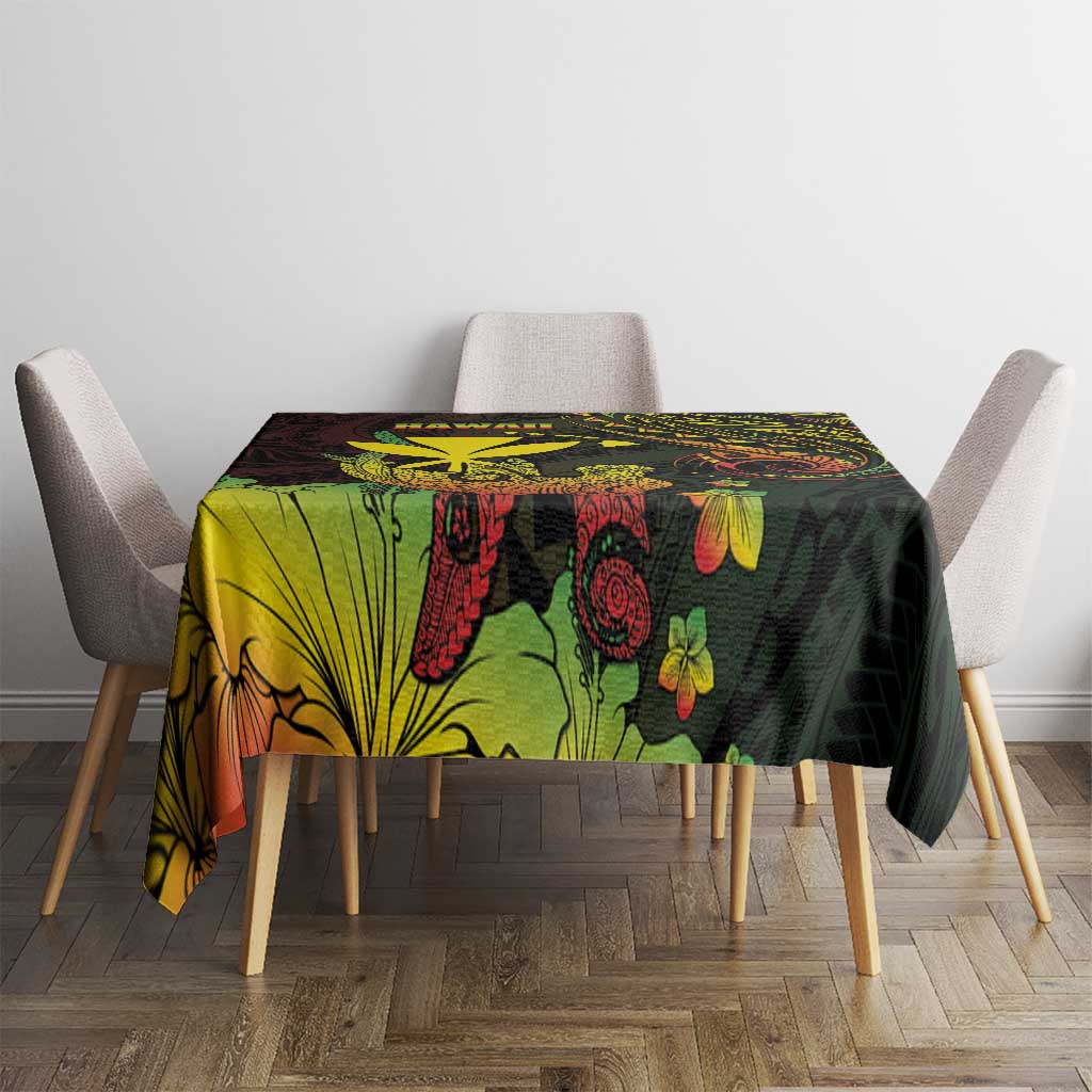 Hawaii Tablecloth Kanaka Maoli With Hammerhead Shark DT04 - Polynesian Pride