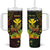 Personalised Hawaii Tumbler With Handle Kanaka Maoli With Hammerhead Shark