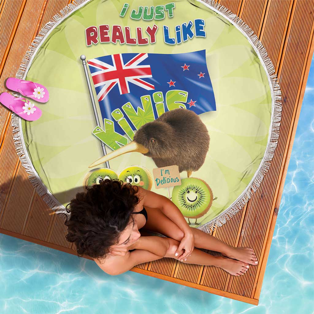 New Zealand Kiwi Beach Blanket I Just Really Like Kiwis