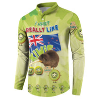 New Zealand Kiwi Button Sweatshirt I Just Really Like Kiwis