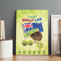 New Zealand Kiwi Canvas Wall Art I Just Really Like Kiwis