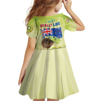 New Zealand Kiwi Family Matching Off Shoulder Maxi Dress and Hawaiian Shirt I Just Really Like Kiwis