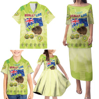 New Zealand Kiwi Family Matching Puletasi and Hawaiian Shirt I Just Really Like Kiwis DT04 - Polynesian Pride