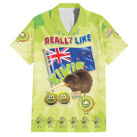 New Zealand Kiwi Family Matching Summer Maxi Dress and Hawaiian Shirt I Just Really Like Kiwis DT04 Dad's Shirt - Short Sleeve Green - Polynesian Pride