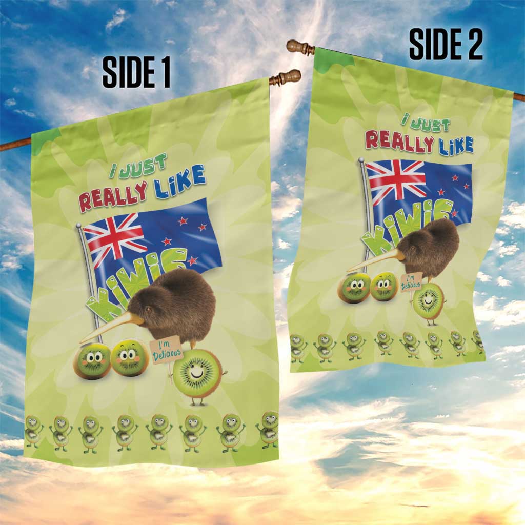 New Zealand Kiwi Garden Flag I Just Really Like Kiwis