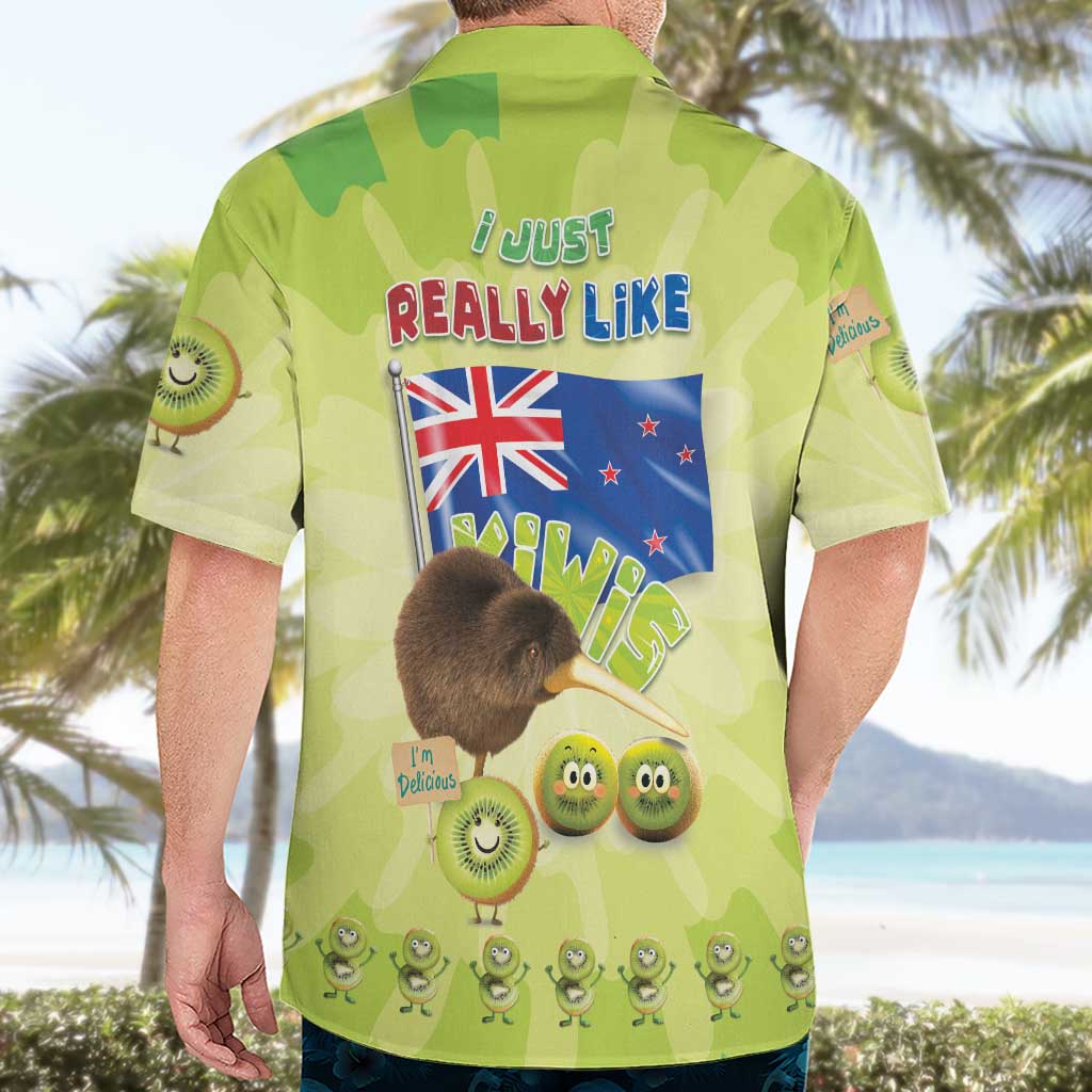 New Zealand Kiwi Hawaiian Shirt I Just Really Like Kiwis
