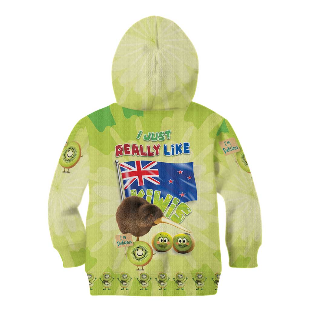 New Zealand Kiwi Kid Hoodie I Just Really Like Kiwis