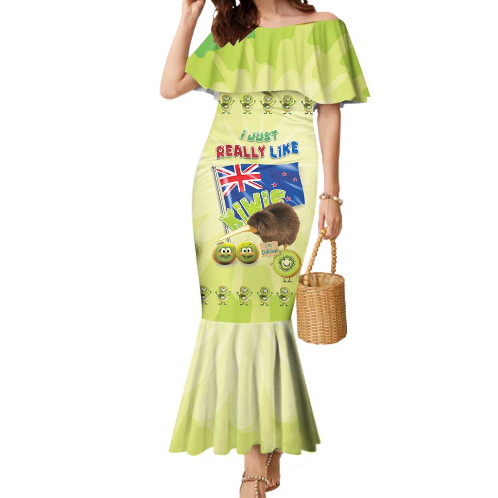 New Zealand Kiwi Mermaid Dress I Just Really Like Kiwis