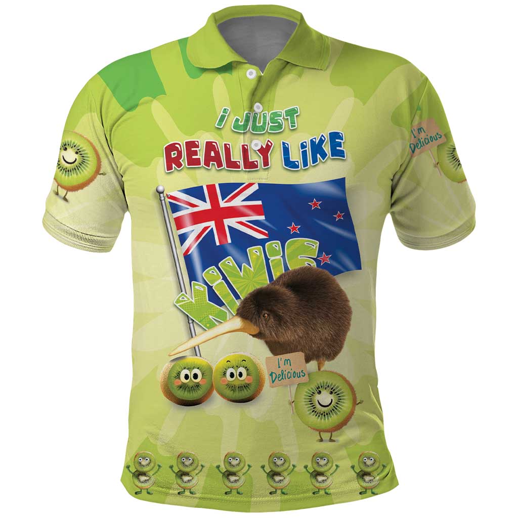New Zealand Kiwi Polo Shirt I Just Really Like Kiwis