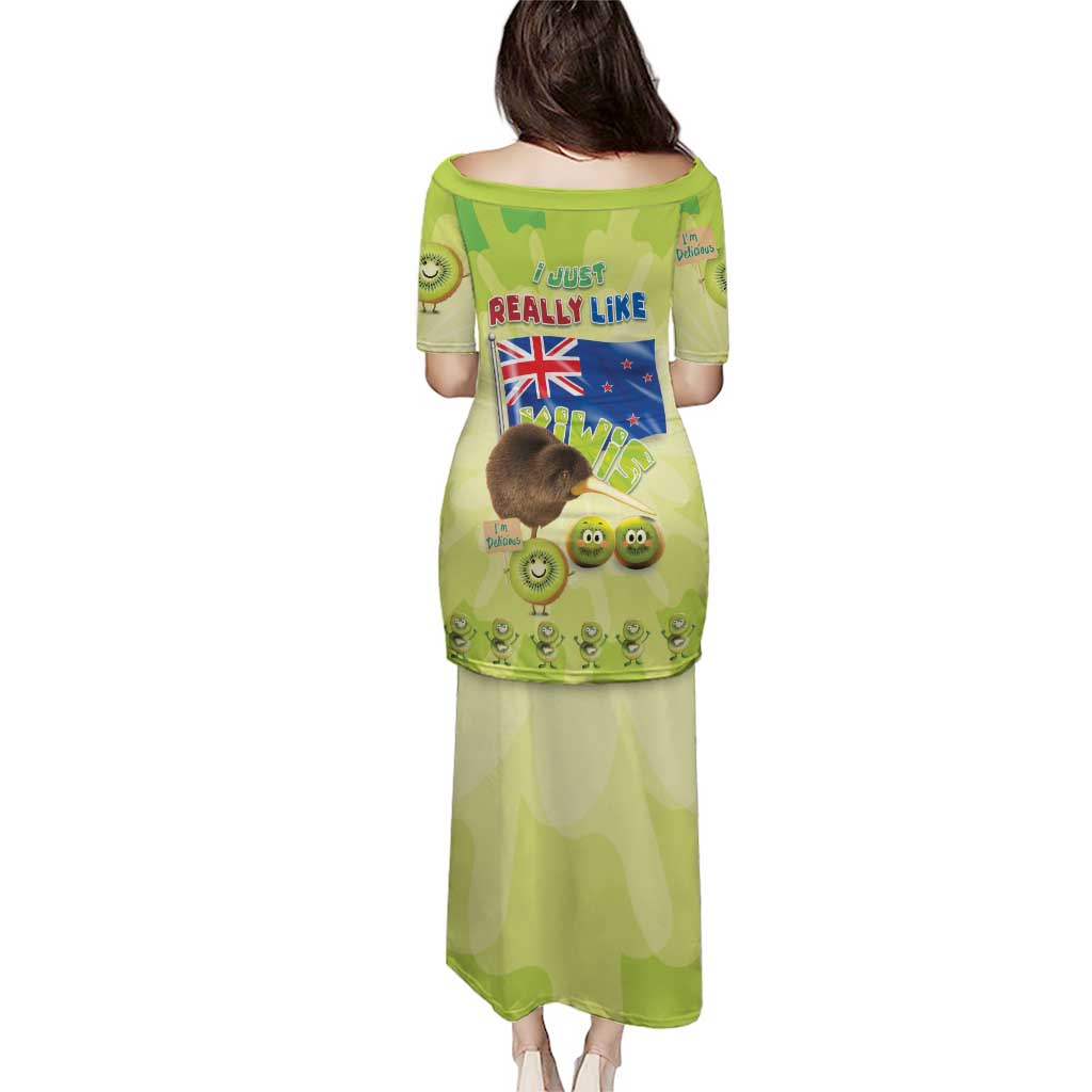 New Zealand Kiwi Puletasi I Just Really Like Kiwis
