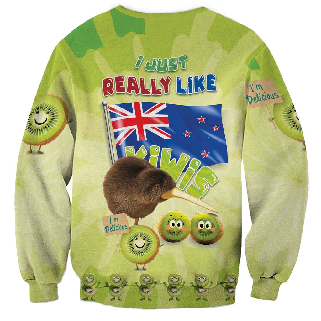New Zealand Kiwi Sweatshirt I Just Really Like Kiwis