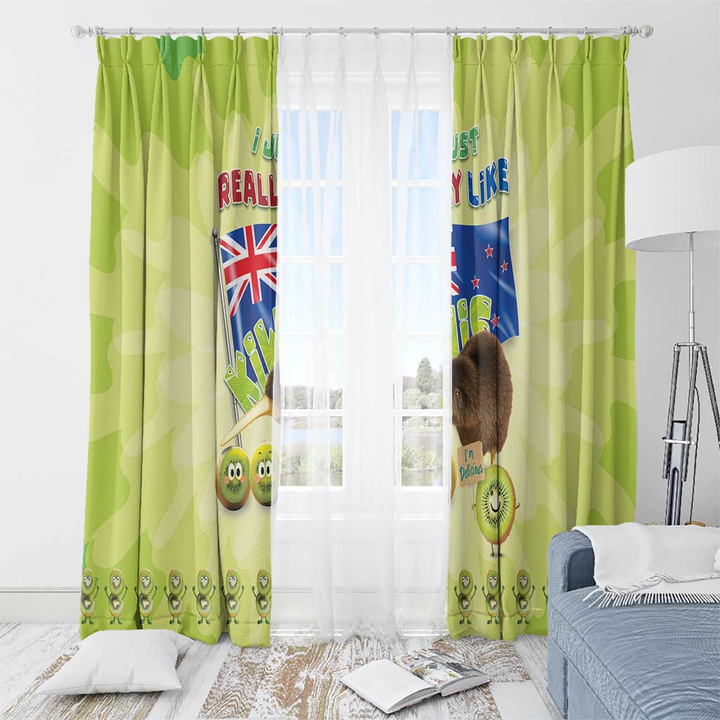 New Zealand Kiwi Window Curtain I Just Really Like Kiwis