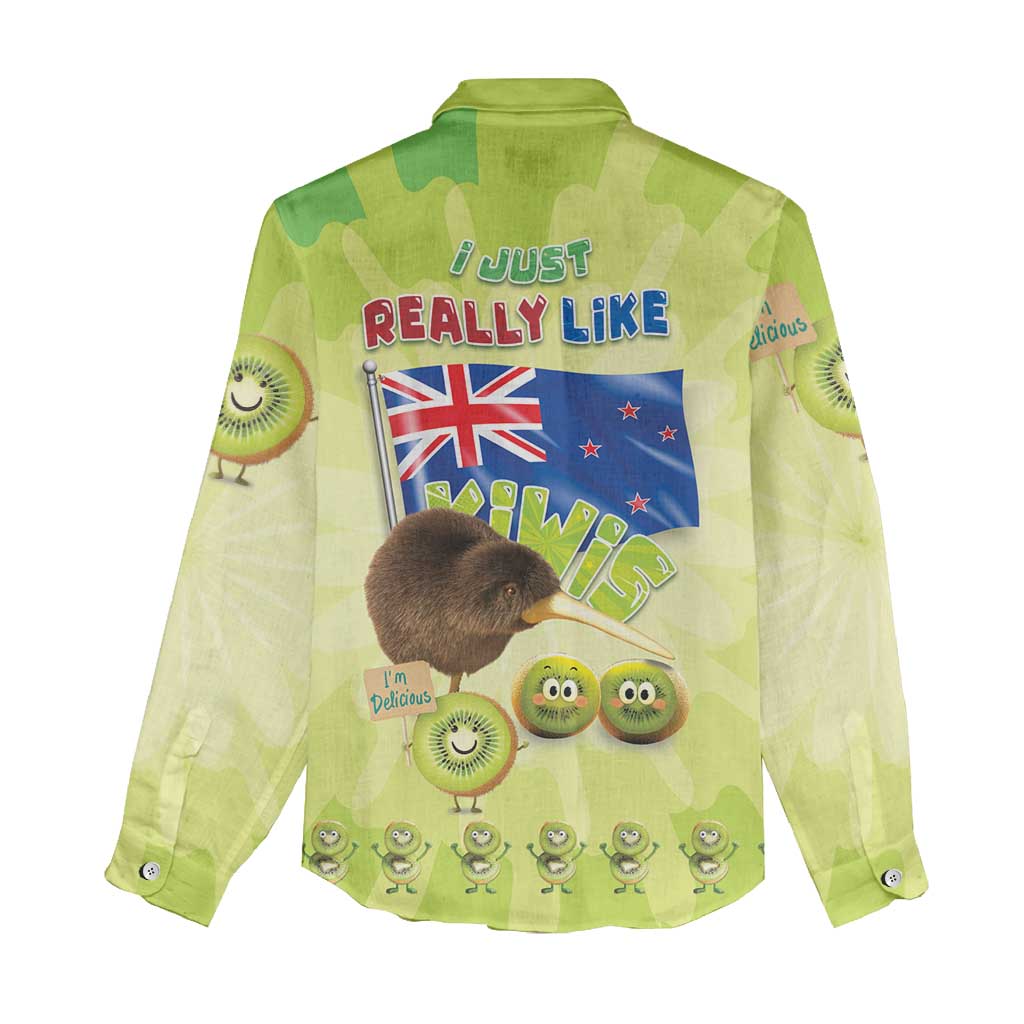 New Zealand Kiwi Women Casual Shirt I Just Really Like Kiwis DT04 - Polynesian Pride