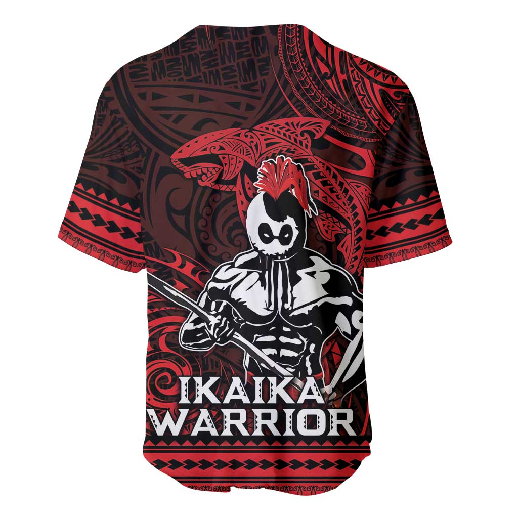 Hawaii Ikaika Warrior Baseball Jersey Hawaiian Tribal Tattoo DT04 - Polynesian Pride