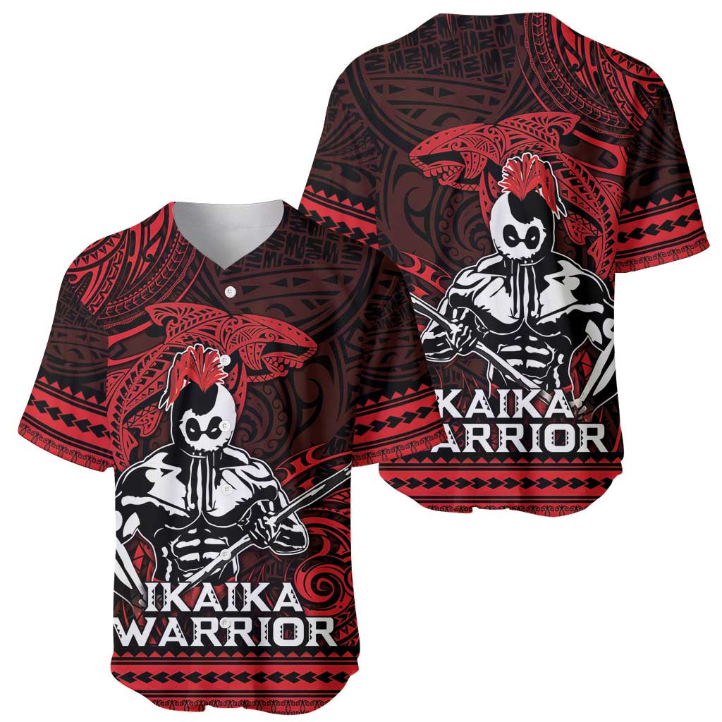 Hawaii Ikaika Warrior Baseball Jersey Hawaiian Tribal Tattoo DT04 - Polynesian Pride