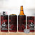 Hawaii Ikaika Warrior 4 in 1 Can Cooler Tumbler Hawaiian Tribal Tattoo
