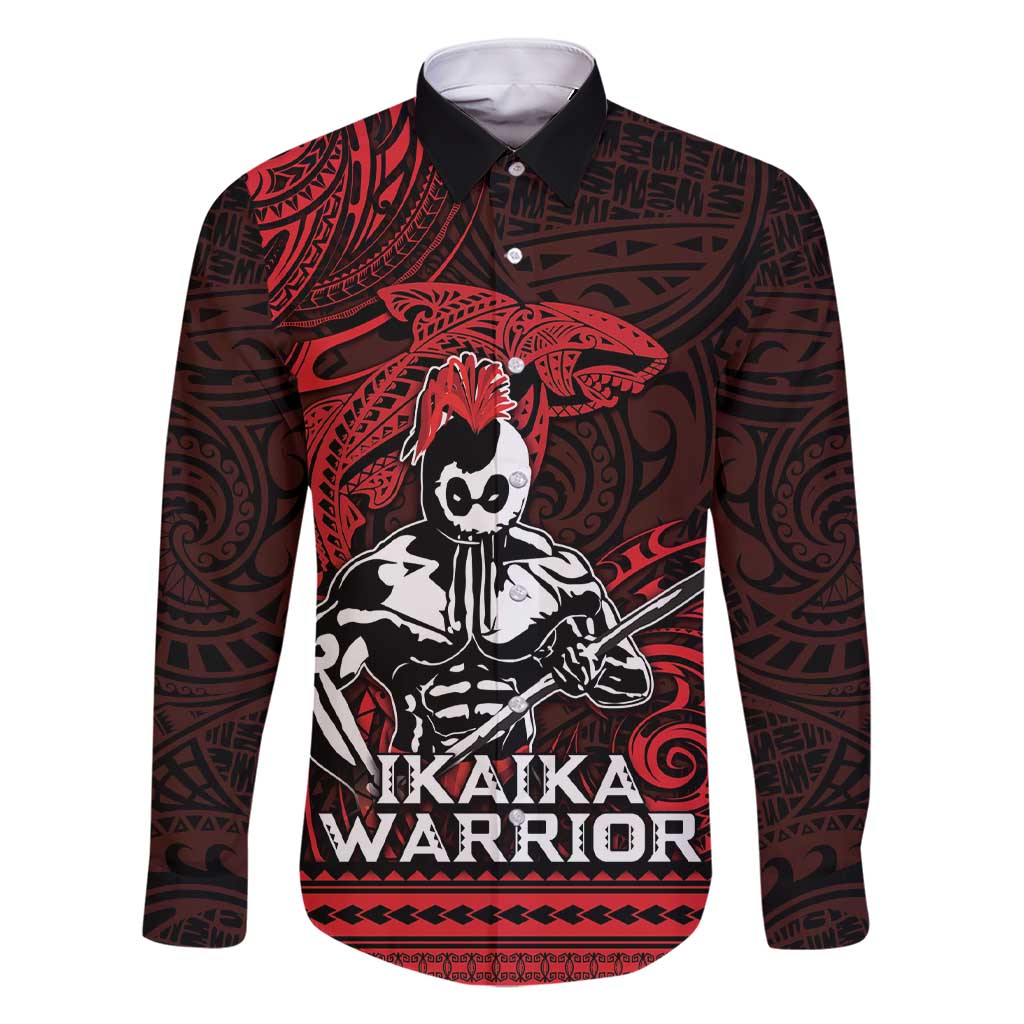 Hawaii Ikaika Warrior Family Matching Short Sleeve Bodycon Dress and Hawaiian Shirt Hawaiian Tribal Tattoo