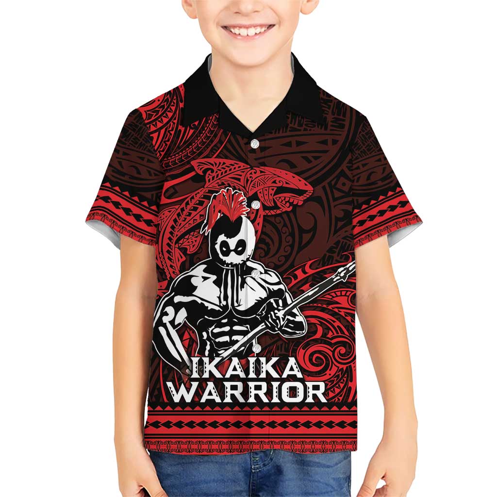 Hawaii Ikaika Warrior Hawaiian Shirt Hawaiian Tribal Tattoo