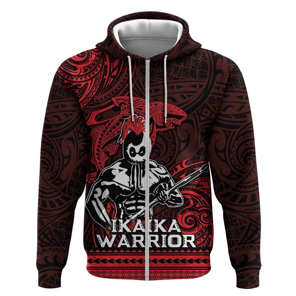 Hawaii Ikaika Warrior Hoodie Hawaiian Tribal Tattoo