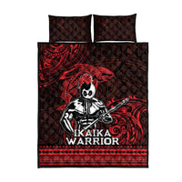 Hawaii Ikaika Warrior Quilt Bed Set Hawaiian Tribal Tattoo