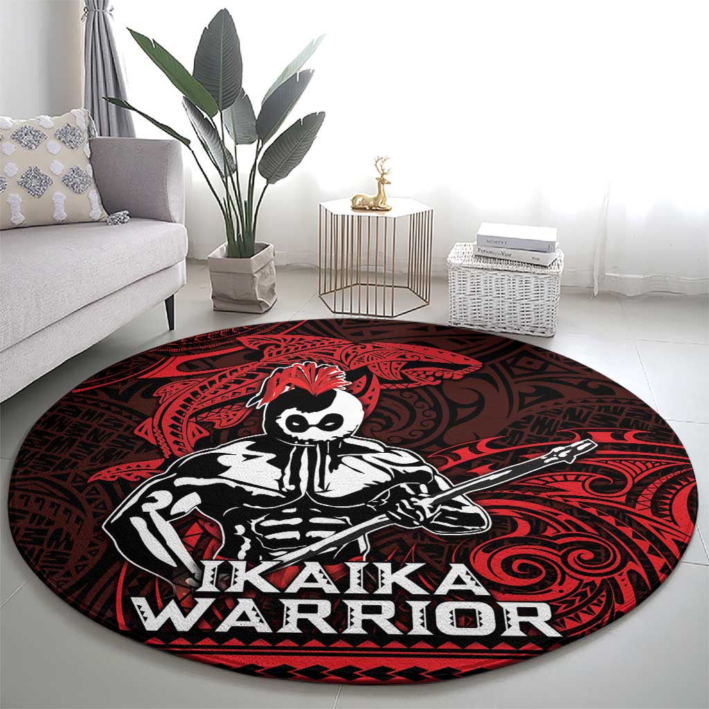 Hawaii Ikaika Warrior Round Carpet Hawaiian Tribal Tattoo DT04 - Polynesian Pride