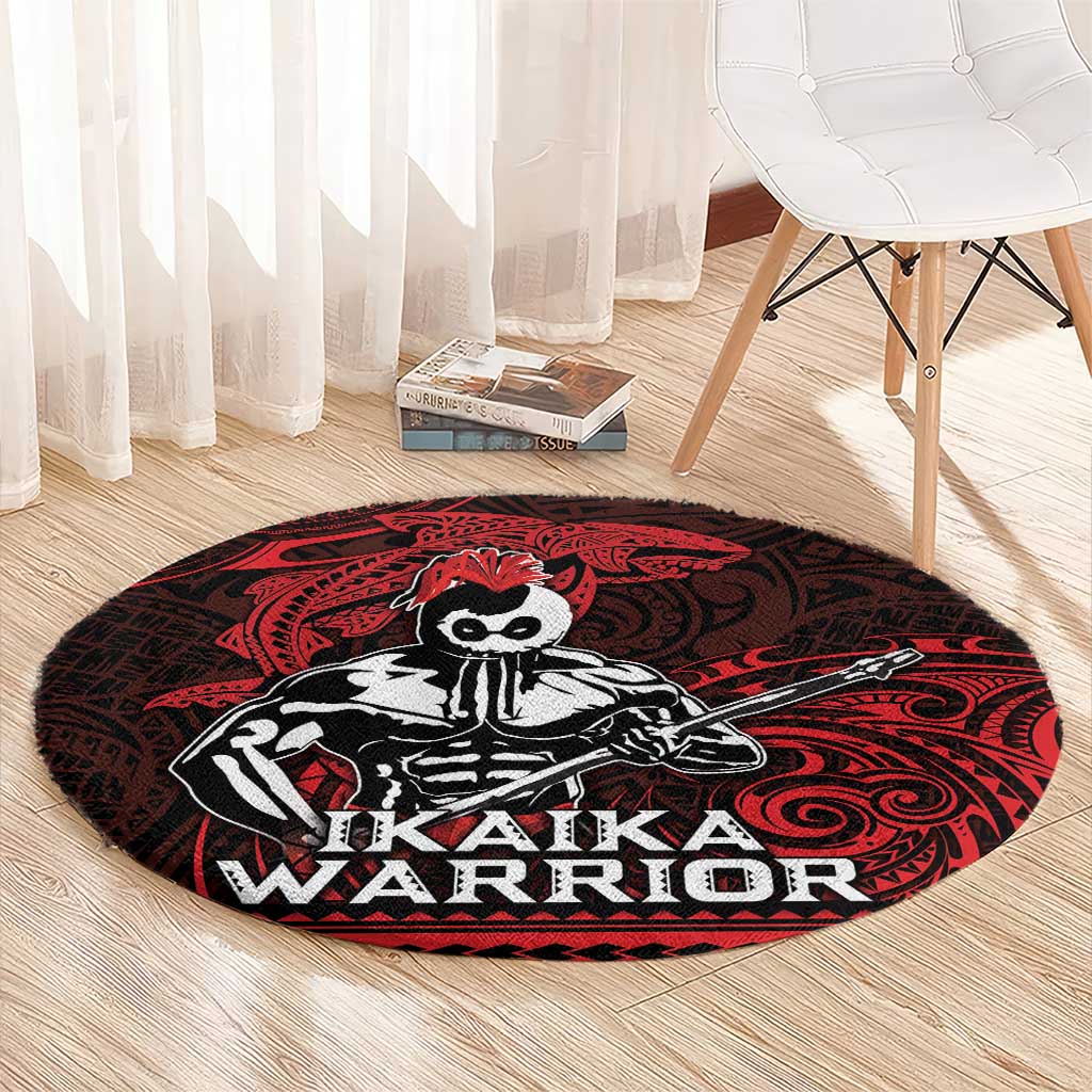 Hawaii Ikaika Warrior Round Carpet Hawaiian Tribal Tattoo DT04 - Polynesian Pride