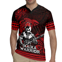 Hawaii Ikaika Warrior Rugby Jersey Hawaiian Tribal Tattoo DT04 - Polynesian Pride