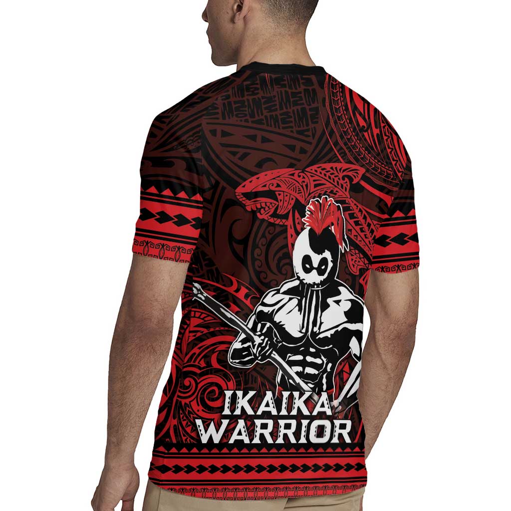 Hawaii Ikaika Warrior Rugby Jersey Hawaiian Tribal Tattoo DT04 - Polynesian Pride