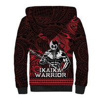 Hawaii Ikaika Warrior Sherpa Hoodie Hawaiian Tribal Tattoo