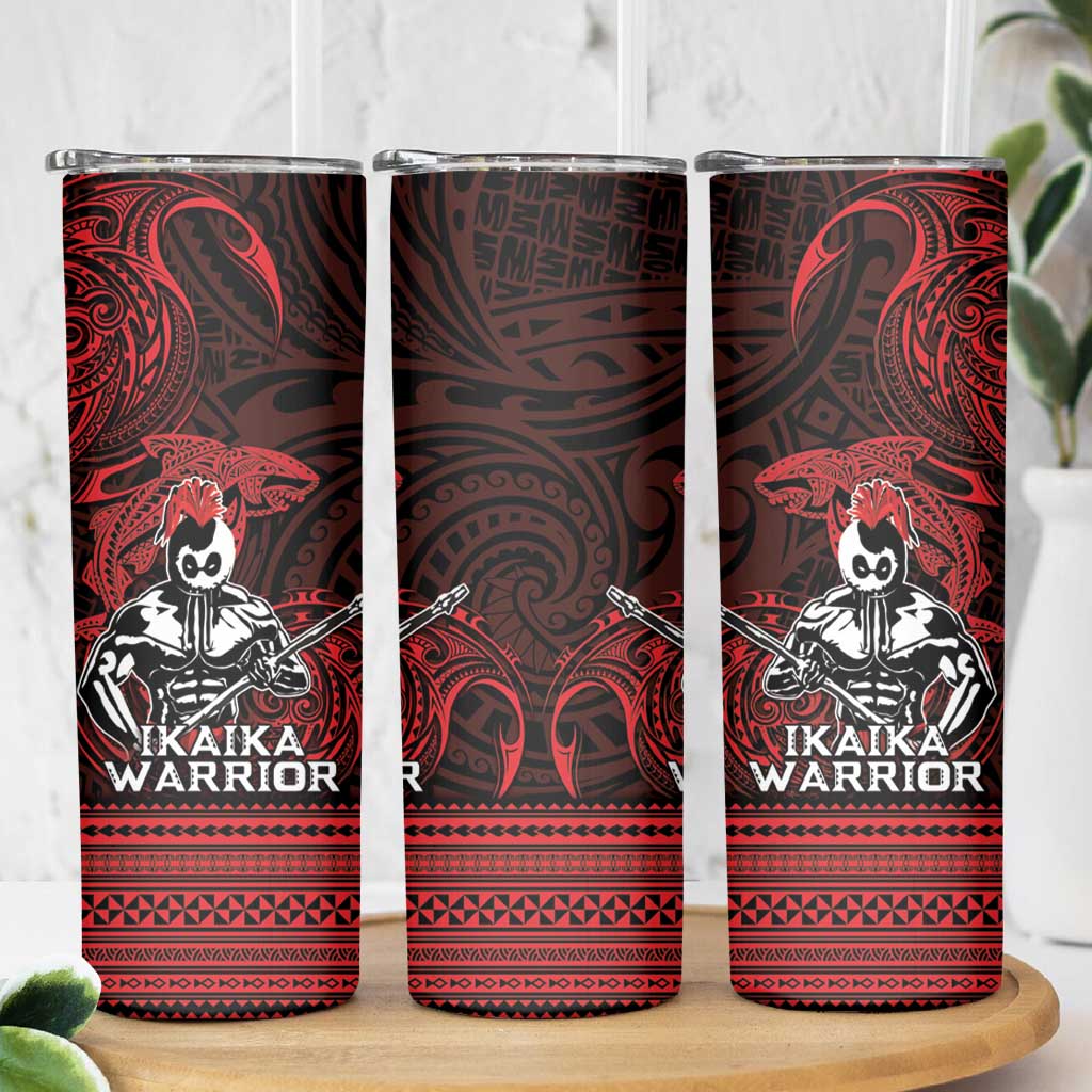 Hawaii Ikaika Warrior Skinny Tumbler Hawaiian Tribal Tattoo
